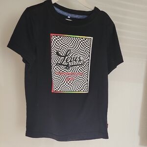 Kids Black Graphic T-Shirt
